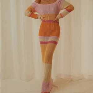 Pepper Mayo maxi crochet dress